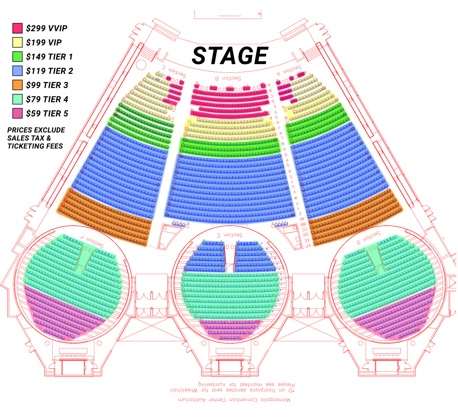 Minneapolis Convention Center Seating Chart